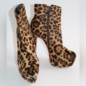 christian louboutin pony hair boots